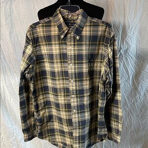 Polo Ralph Lauren Blue and Yellow Plaid Shirt
